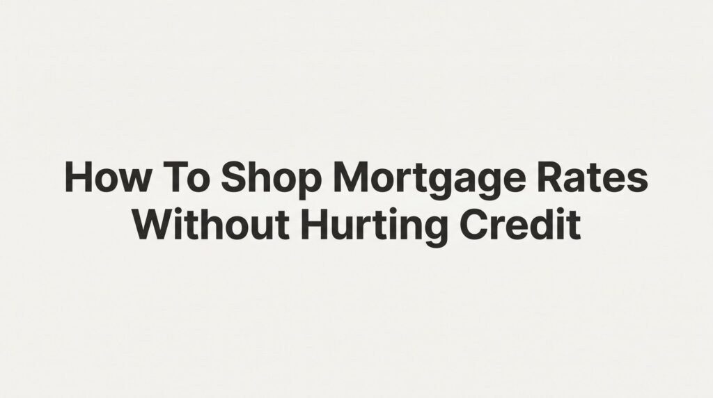 How to Shop Mortgage Rates Without Hurting Your Credit Score: A Step-by-Step Guide for Virginia Home Buyers