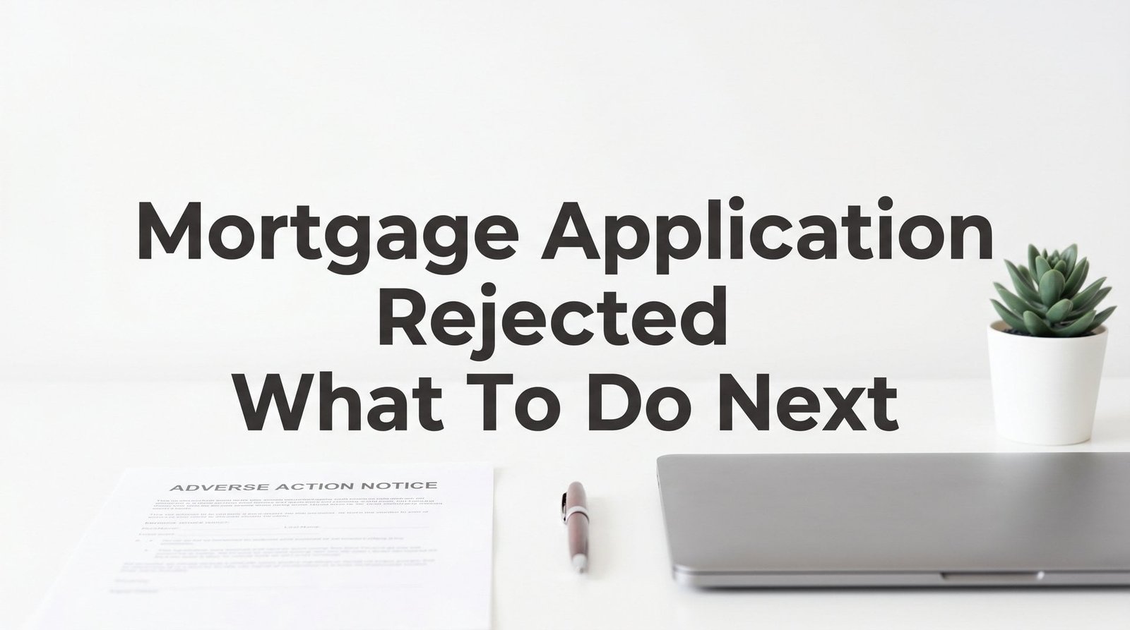 Mortgage Application Rejected? Here’s Exactly What to Do Next (Step-by-Step)